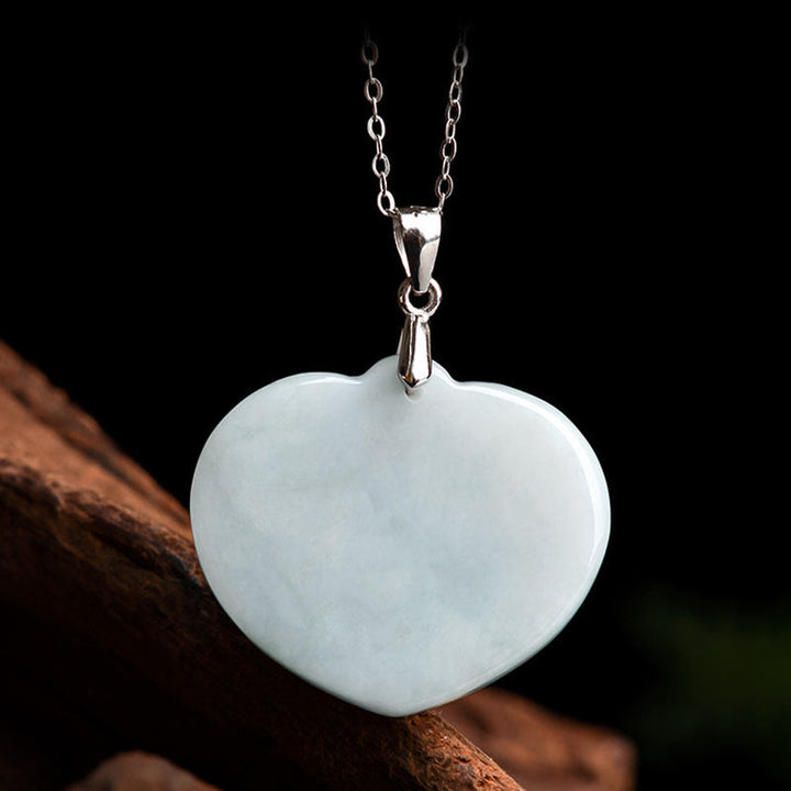 Buddha Stones Laughing Buddha White Jade Luck Blessing Titanium Steel Chain Necklace Pendant - image 6