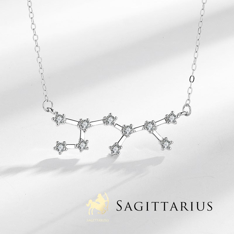 Buddha Stones 925 Sterling Silver 12 Constellations of the Zodiac Astrology Blessing Necklace Pendant - Sagittarius - image 27