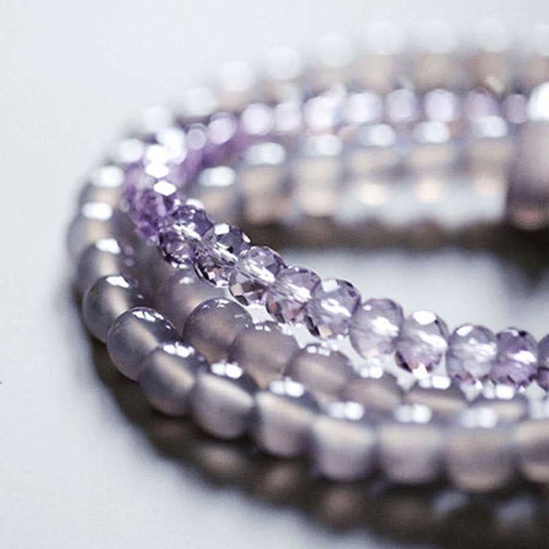 Natural Amethyst Crystal Meditation Healing Bracelet - image 14