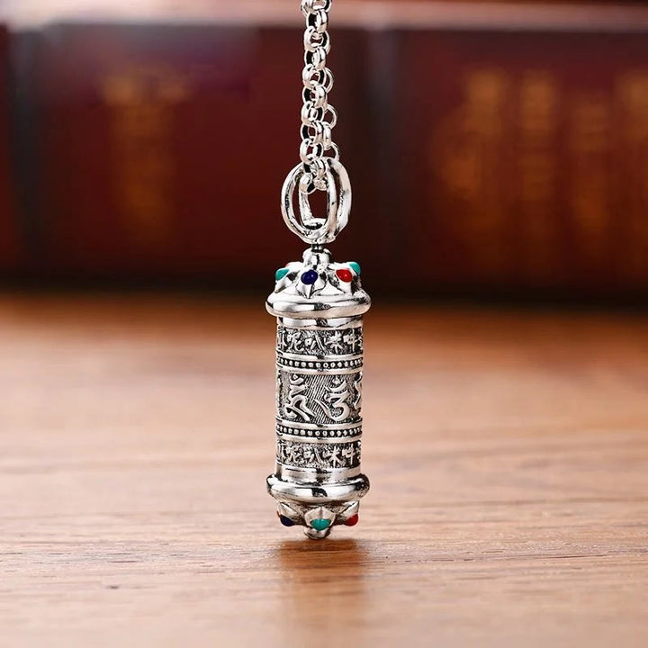 Buddha Stones Tibetan Om Mani Padme Hum Focus Necklace Pendant - Om Mani Padme Hum(Love♥Focus) - image 0