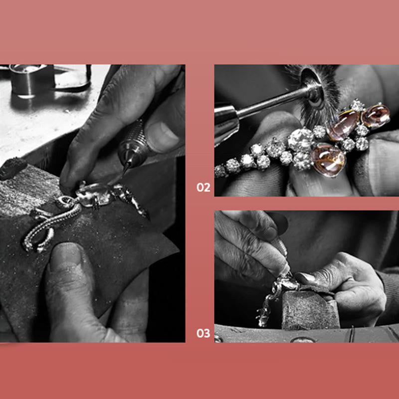 Buddha Stones 925 Sterling Silver Year Of The Dragon Auspicious Golden Dragon Luck Red Rope Chain Bracelet - image 17