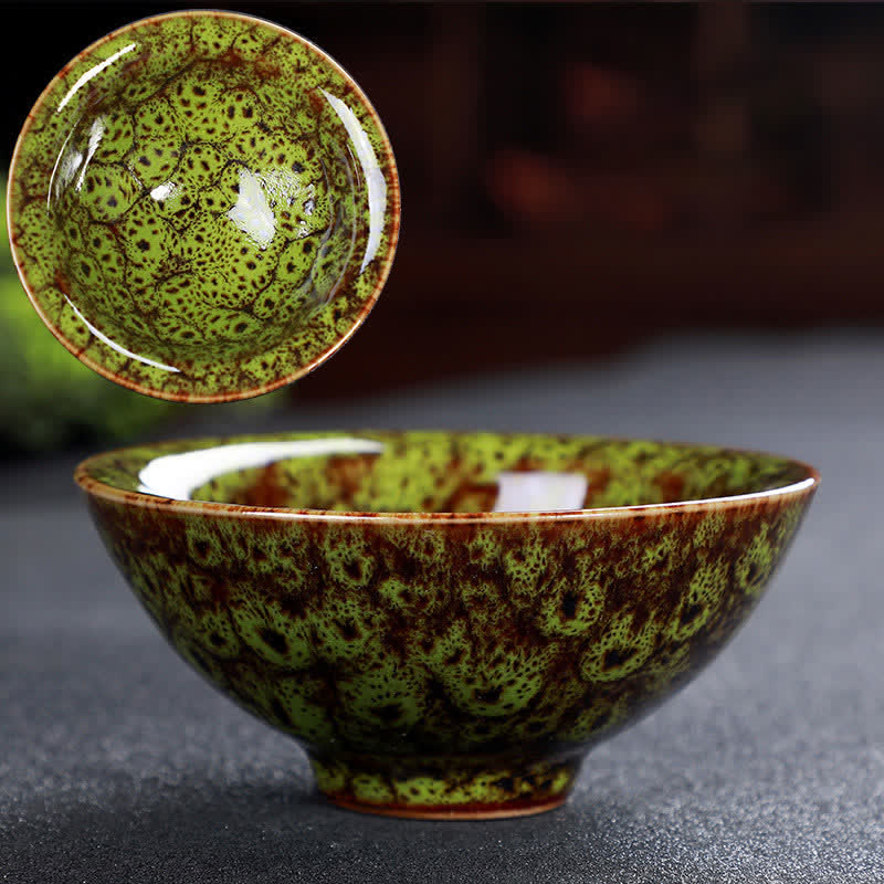 Buddha Stones Colorful Ceramic Teacup Home Office Tea Cups - OliveDrab - image 70