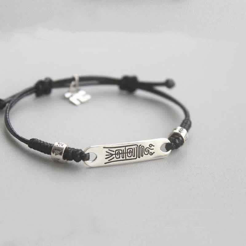 Buddha Stones 925 Sterling Silver Red String Luck Strength Braid Bracelet - image 9