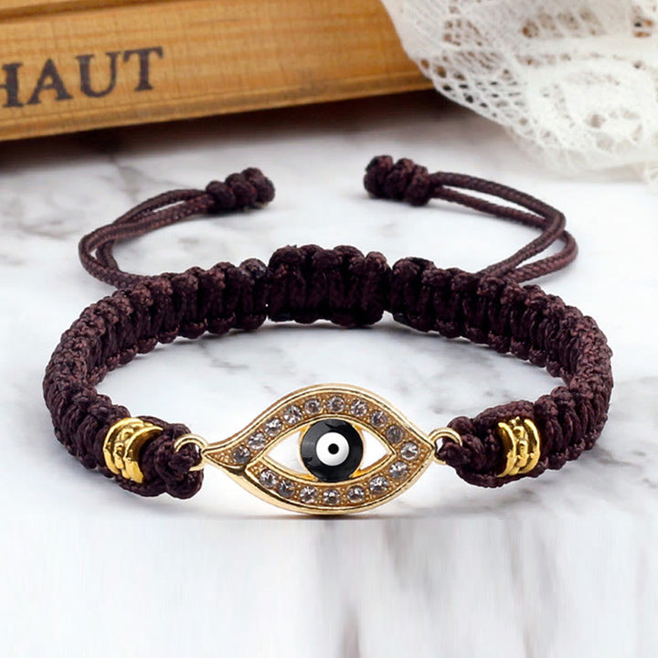 Buddha Stones Evil Eye Keep Away Evil Spirits String Bracelet