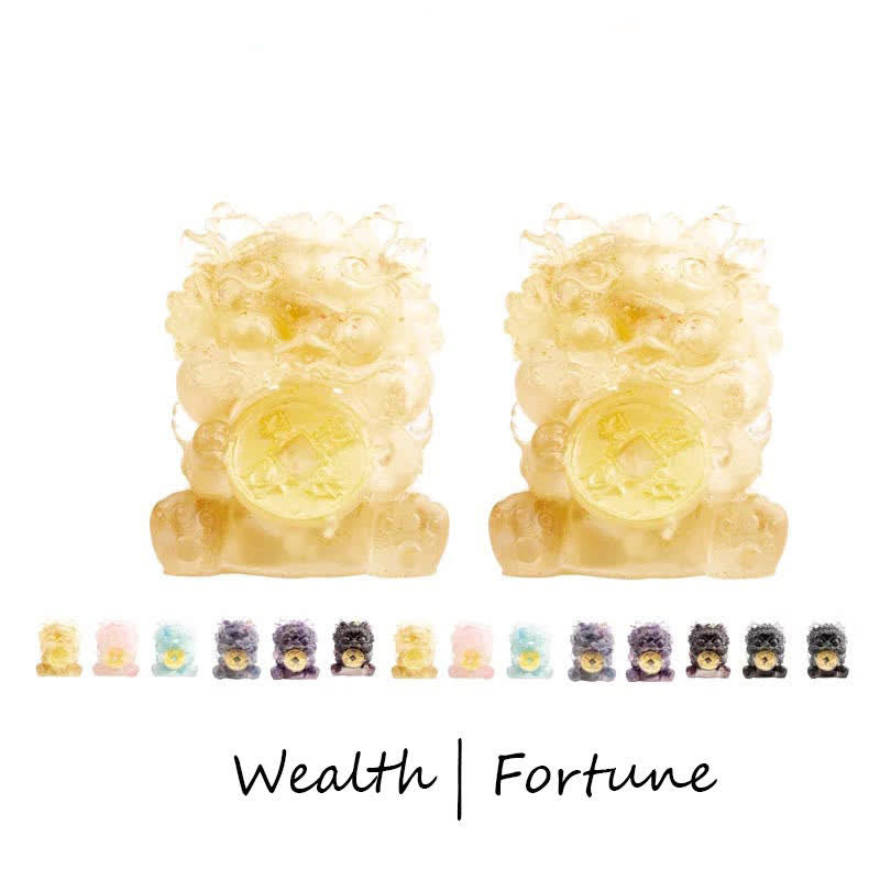 Buddha Stones Handmade Cute PiXiu Gold Coin Crystal Fengshui Energy Wealth Fortune Home Decoration - Citrine(Fortune♥Wealth) - image 0