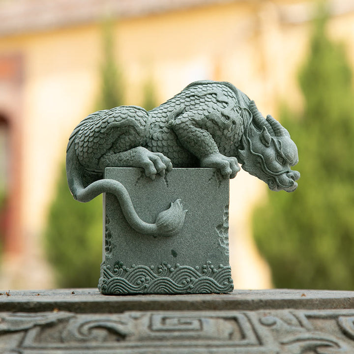 Buddha Stones Feng Shui Standing Sitting Dragon Success Luck Home Decoration - Sitting Dragon 16*16*9cm - image 13