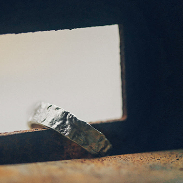 925 Sterling Silver Simple Design Blessing Couple Ring - image 12