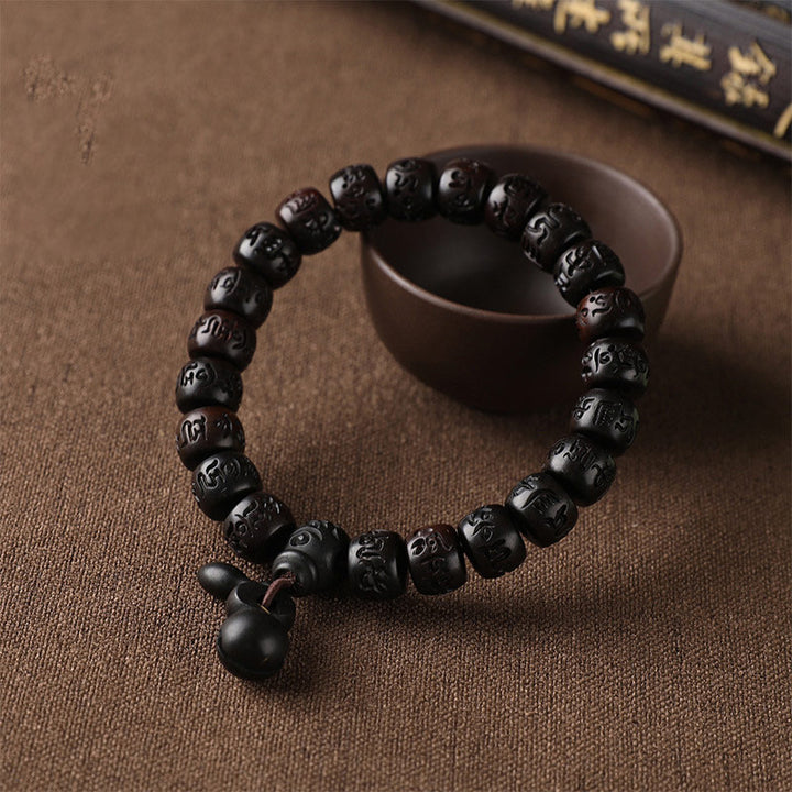 Buddha Stones Tibetan Lightning Strike Wood Protection Bracelet - image 2