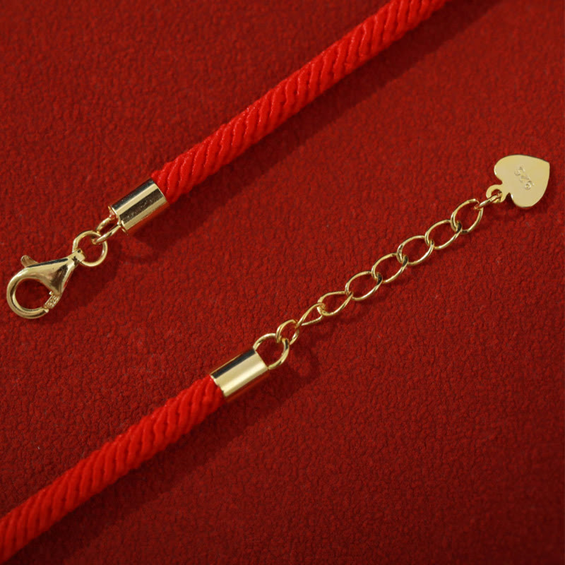 Buddha Stones Dunhuang 925 Sterling Silver Lotus Drum New Beginning Red Rope Bracelet - image 6