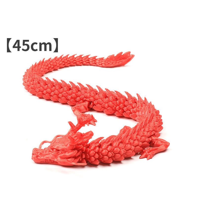 Feng Shui Dragon Luminous 3D Printed Dragon Luck Success Home Decoration - Red Dragon 45cm - image 10
