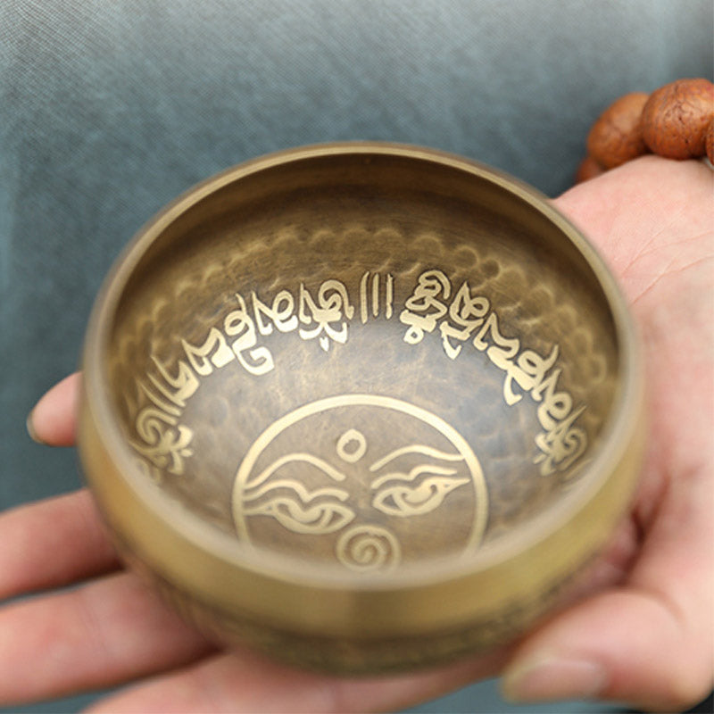 Tibetan Sound Bowl Handcrafted for Yoga and Meditation Singing Bowl Set - image 6