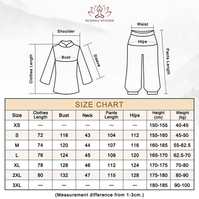 Tai Chi Qigong Meditation Prayer Spiritual Zen Practice Unisex Cotton Linen Clothing Set - image 26