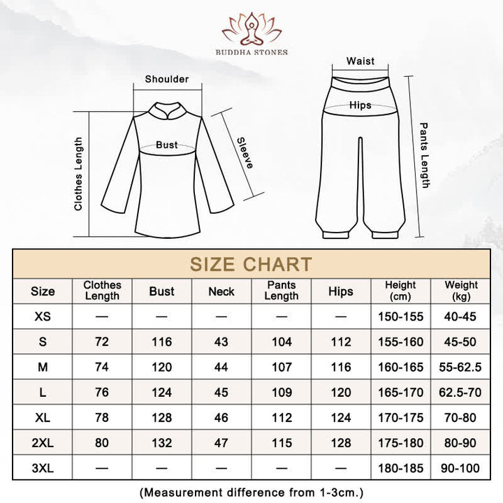 Tai Chi Qigong Meditation Prayer Spiritual Zen Practice Unisex Cotton Linen Clothing Set - image 26