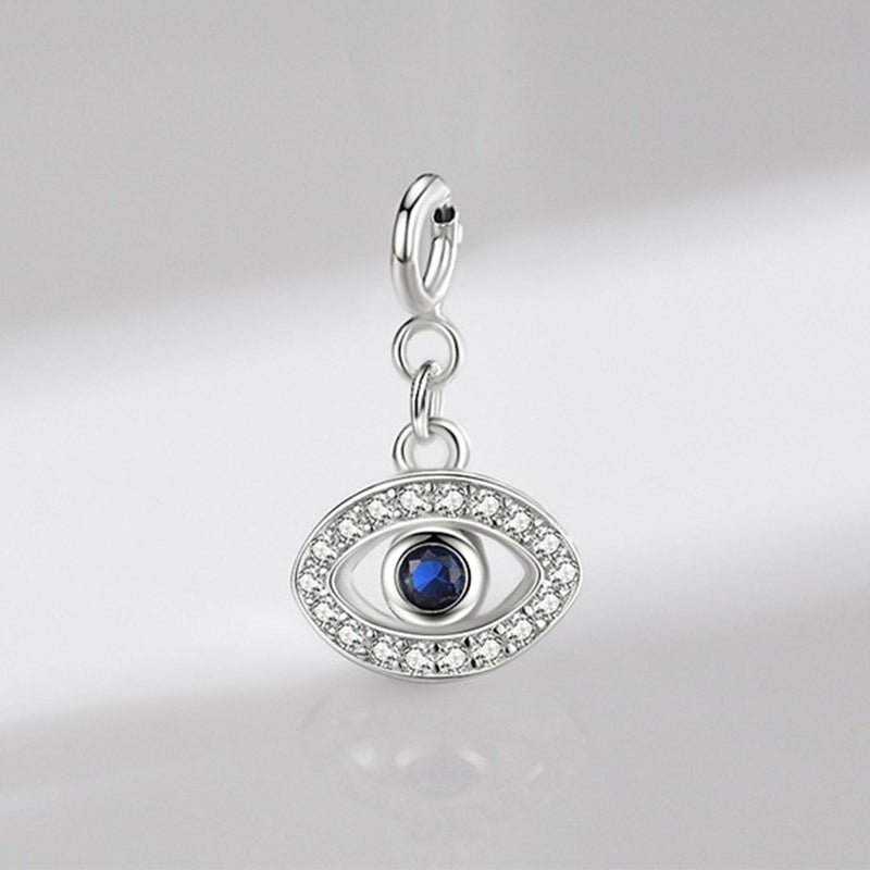 925 Sterling Silver Evil Eye Hamsa Symbol Prosperity Luck Chain Necklace Pendant - image 5