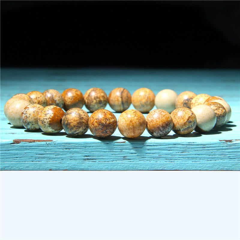 Natural Agate Stone Crystal Balance Beaded Bracelet