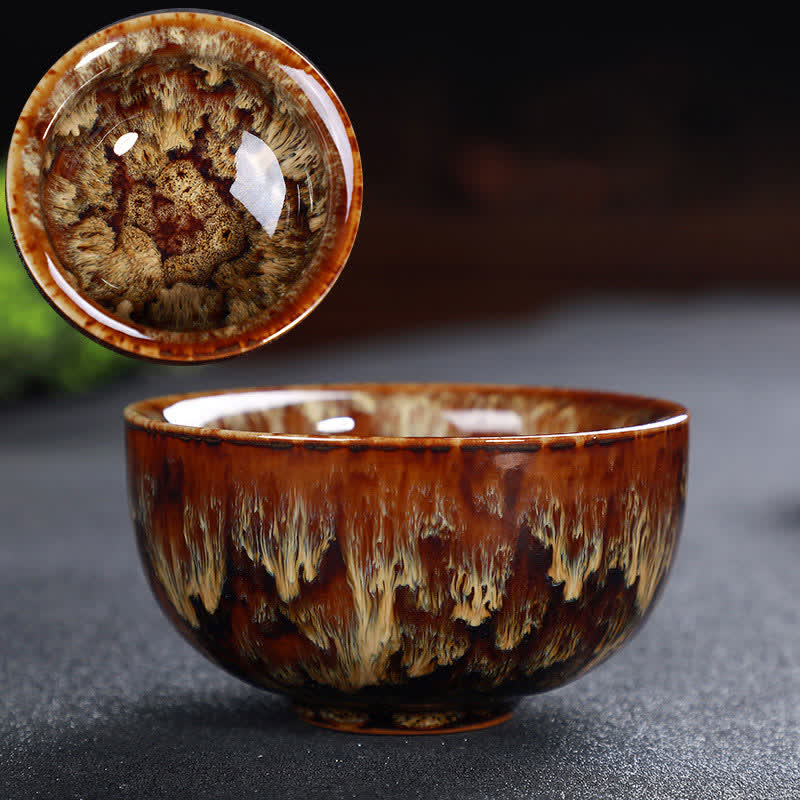 Buddha Stones Colorful Ceramic Teacup Home Office Tea Cups - Chocolate - image 83