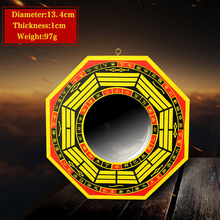 Feng Shui Bagua Map Balance Living Room Energy Map Mirror - 5 IN - Concave Mirror - Yellow - image 11