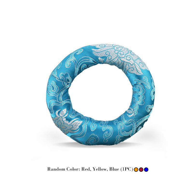 Tibetan Singing Bowl Handcraft Cushion Decoration - 22cm(Random Color) - image 10