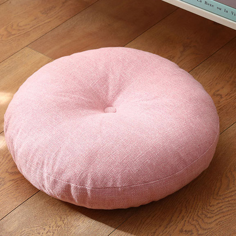Lotus Simple Pattern Linen Meditation Seat Cushion Home Living Room Decoration - Detachable - 40cm*10cm - Pink - image 20