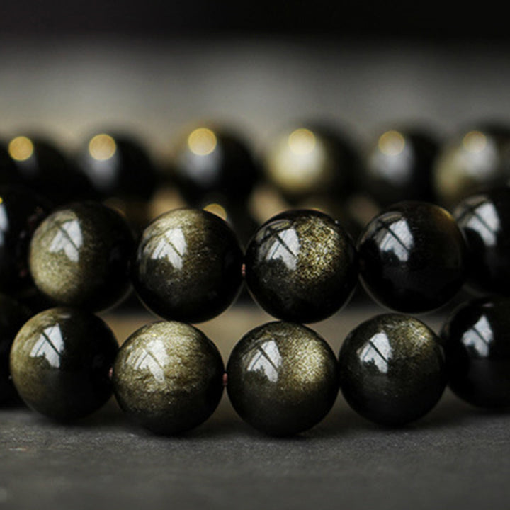 Buddha Stones Chinese Zodiac Natal Buddha Obsidian Purification Bracelet - image 13