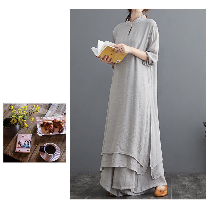 Simple Pattern Meditation Prayer Spiritual Zen Practice Yoga Clothing Women's Set - image 17