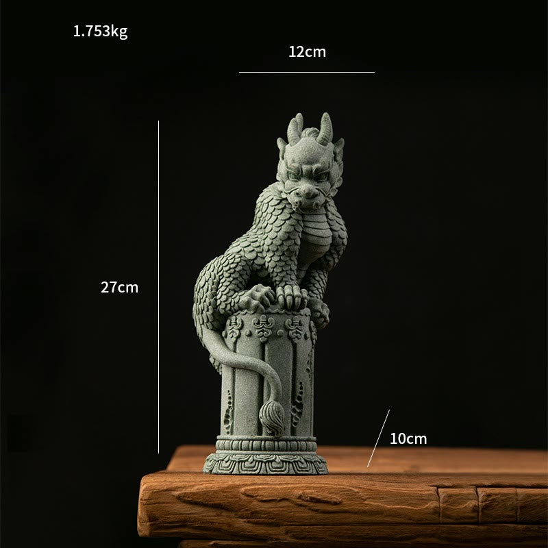 Buddha Stones Feng Shui Standing Sitting Dragon Success Luck Home Decoration - image 11