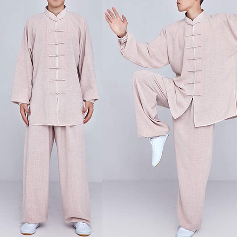 Buddha Stones Meditation Zen Prayer Spiritual Tai Chi Qigong Practice Unisex Embroidery Clothing Set - image 13