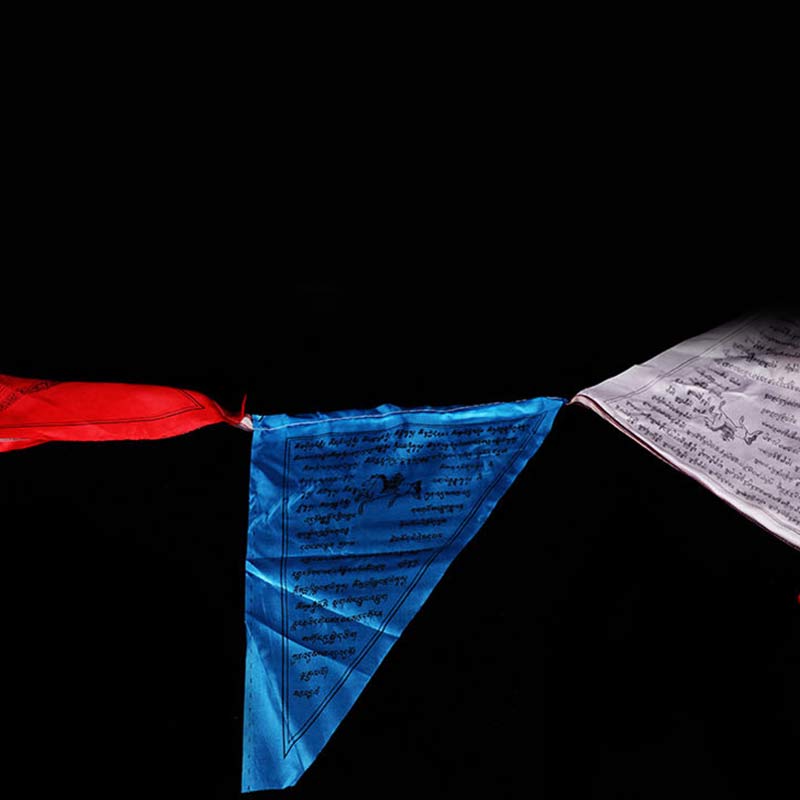 Tibetan Blessing Outdoor 25 Pcs Triangle Prayer Flag Decoration - image 6