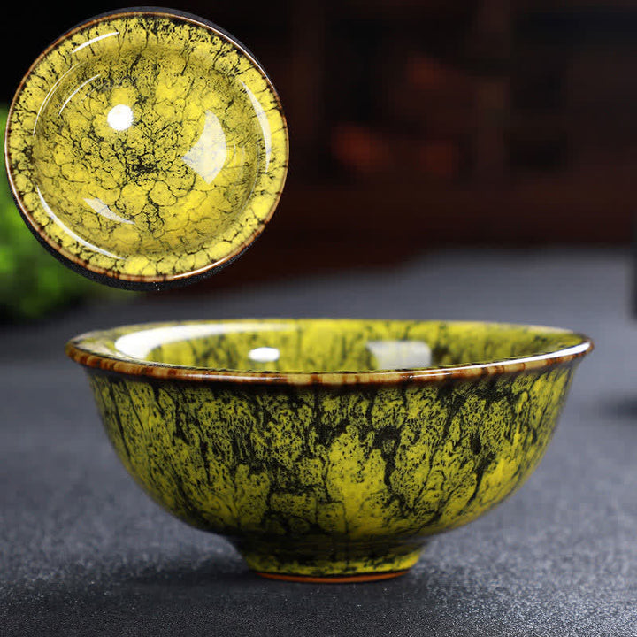 Buddha Stones Colorful Ceramic Teacup Home Office Tea Cups - DarkKhaki - image 62