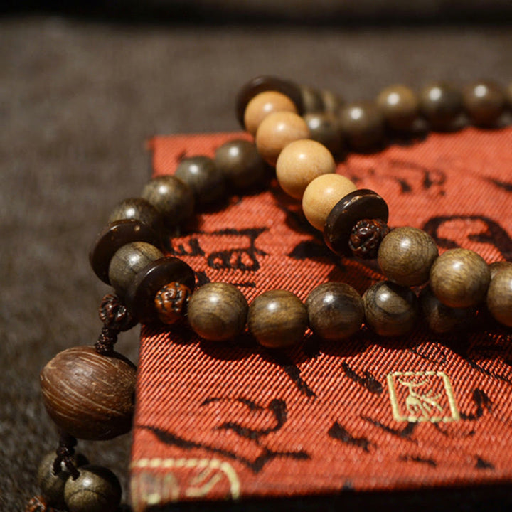 Tibetan Sandalwood Protection Charm Mala Bracelet - image 7