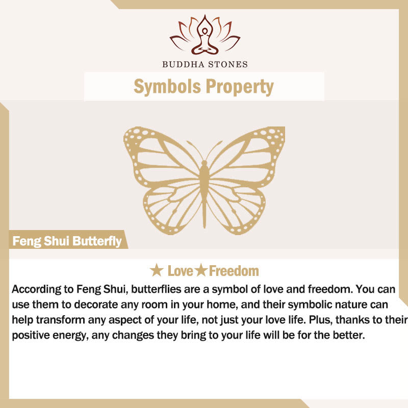 Buddha Stones "Sending Luck and Inner Peace" Cat's Eye Butterfly Bracelet Includes Gift Message Card - image 14