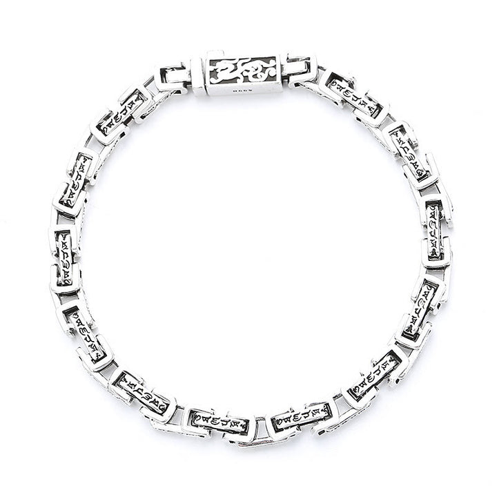 Buddha Stones Dragon Om Mani Padme Hum Engraved Copper Luck Success Bracelet - image 4