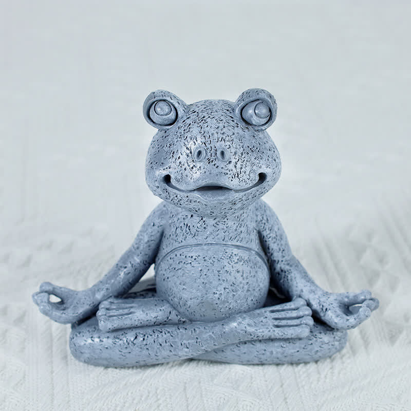 Meditating Zen Dog Cat Frog Decoration - Meditation Frog 12.8CMX5.5CMX10.3CM(300g) - image 10