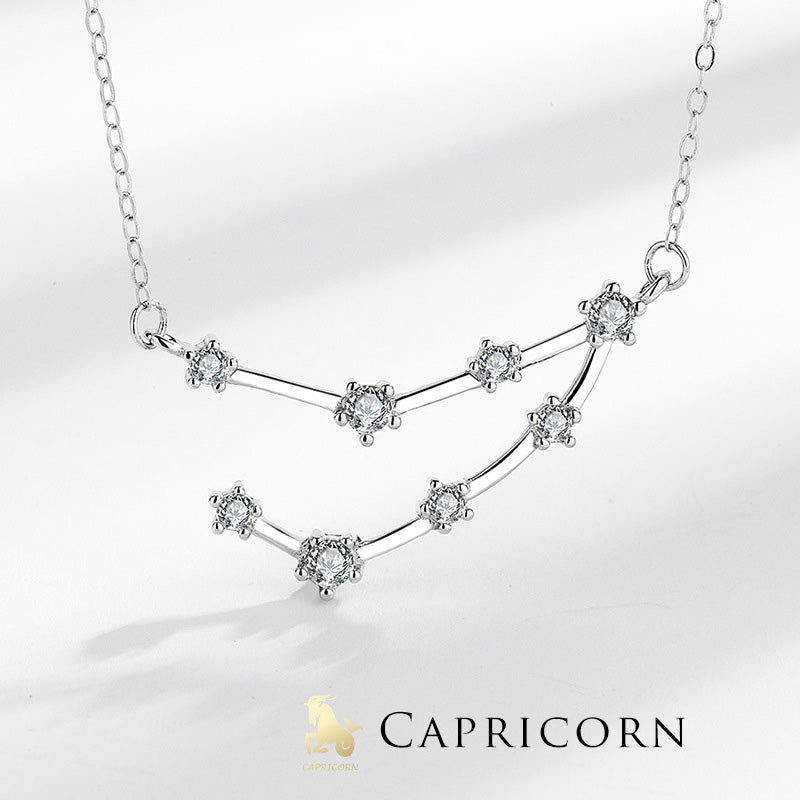 Buddha Stones 925 Sterling Silver 12 Constellations of the Zodiac Astrology Blessing Necklace Pendant - Capricorn - image 28