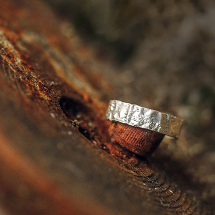 925 Sterling Silver Simple Design Blessing Couple Ring - image 4