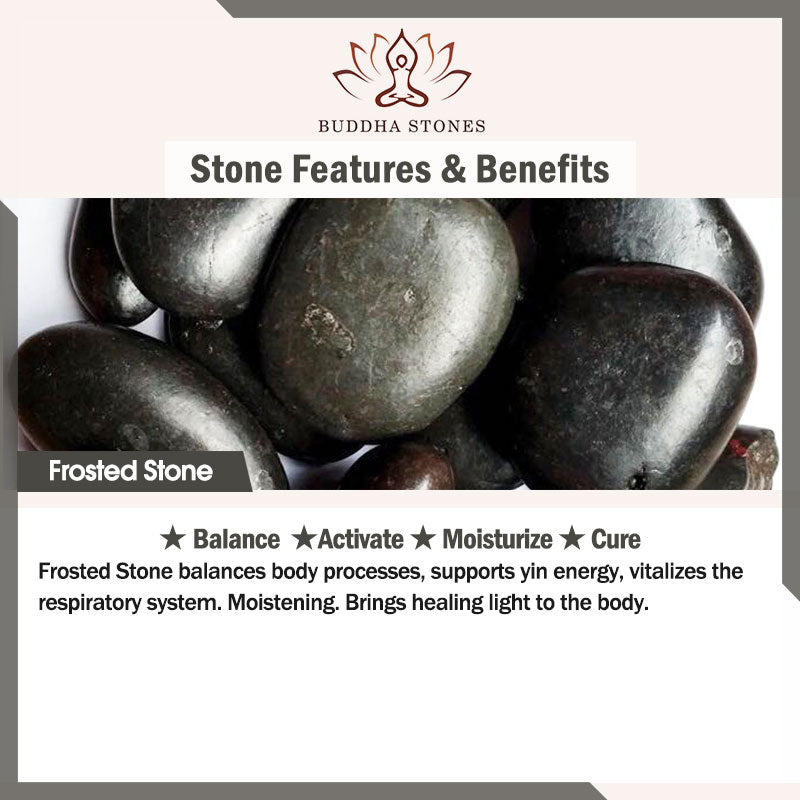 Buddha Stones 2Pcs Natural Frosted Stone Bead Copper String Cure Bracelet - image 5