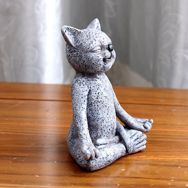 Meditating Zen Dog Cat Frog Decoration - image 6