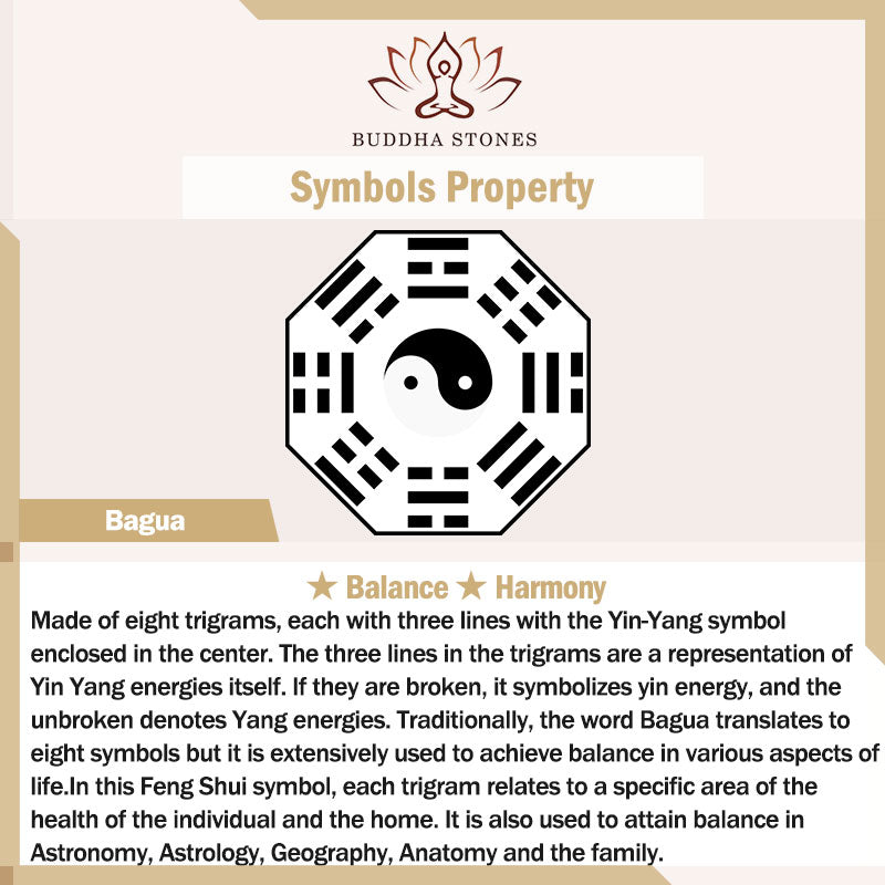 Buddha Stones Cinnabar Yin Yang Bagua Blessing Necklace Pendant - image 10