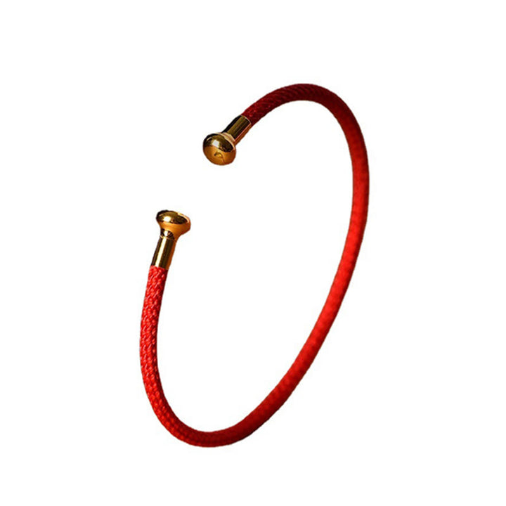 Buddha Stones Simple Design Handmade Luck Braid String Cuff Bracelet - image 7