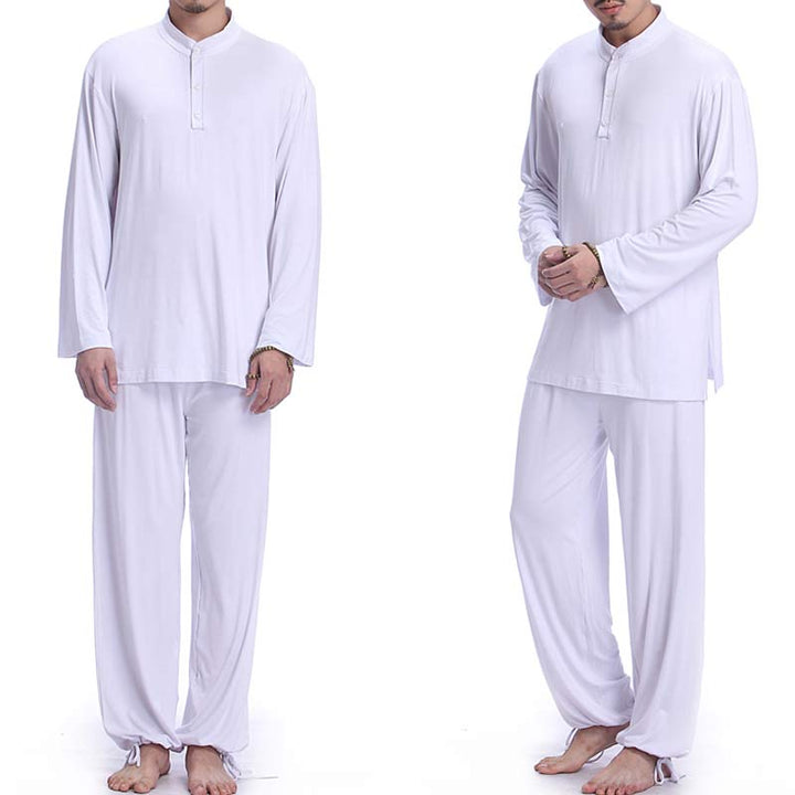 Buddha Stones Meditation Prayer Spiritual Zen Tai Chi Practice Yoga Clothing Men's Set - image 16
