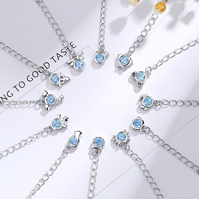 Buddha Stones 925 Silver Plated Copper 12 Constellations of the Zodiac Charm Bracelet - image 5