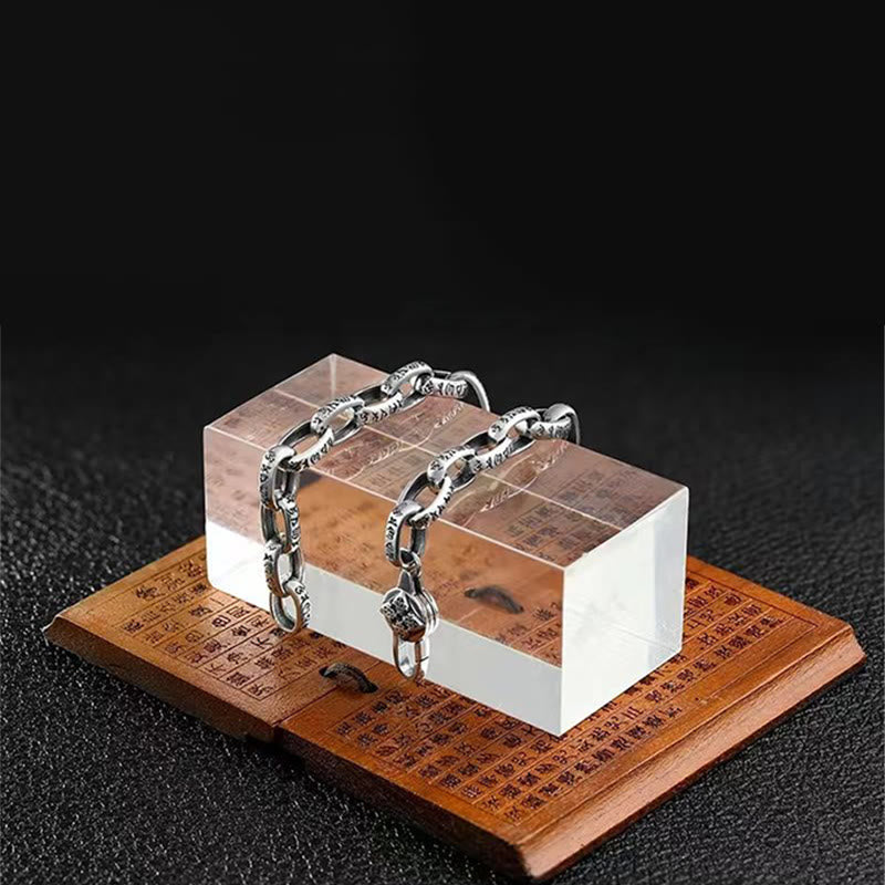 Buddha Stones Om Mani Padme Hum Double Dorje Copper Engraved Wisdom Bracelet - image 15