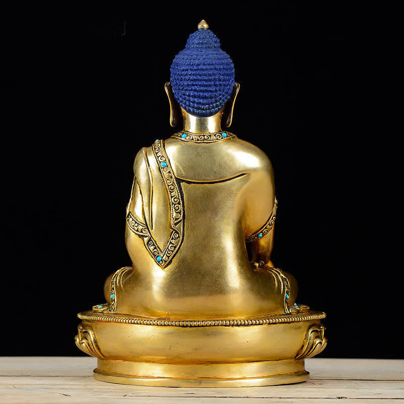 Buddha Shakyamuni Compassion Copper Statue Decoration - image 5