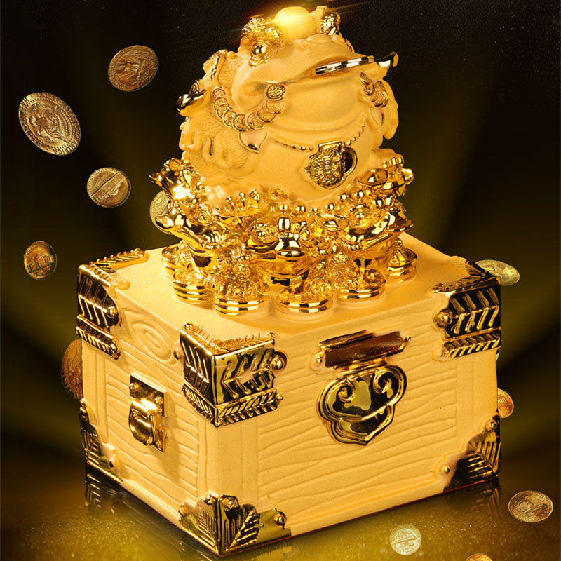 Buddha Stones Feng Shui Money Frog Statue Luck Wealth Decoration - Large 20.5*16.2*34.5cm - image 0