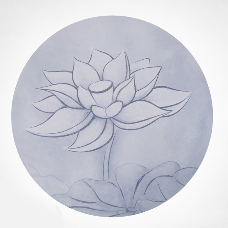 Buddha Stones Lotus Mandala Pattern Foldable Yoga Meditation Seat Mat Home Decoration - LOTUS SYMBOL - Gray - image 8