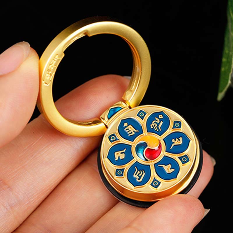 Tibetan Om Mani Padme Hum Peace Phone Ring Bracket Universal Phone Holder Decorations - image 24