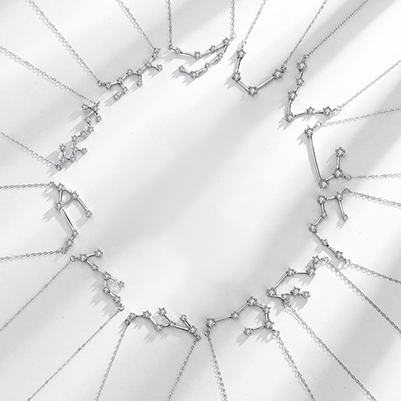 Buddha Stones 925 Sterling Silver 12 Constellations of the Zodiac Astrology Blessing Necklace Pendant - image 14