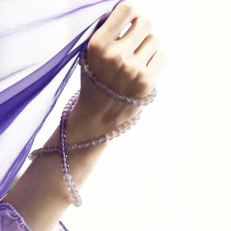 Natural Amethyst Crystal Meditation Healing Bracelet - image 11