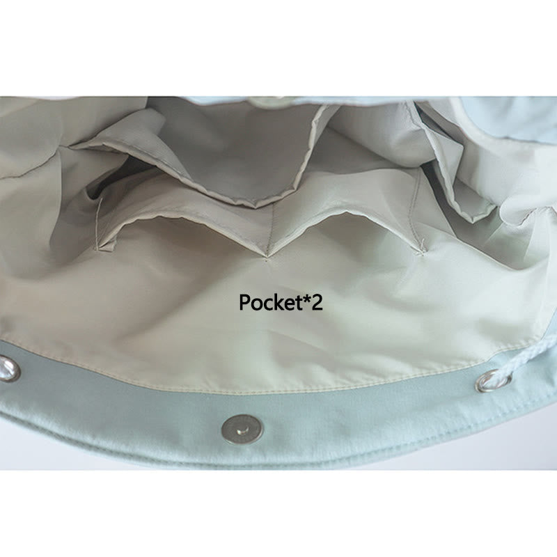 Buddha Stones Handmade Embroidered Large Capacity Canvas Backpack - image 5