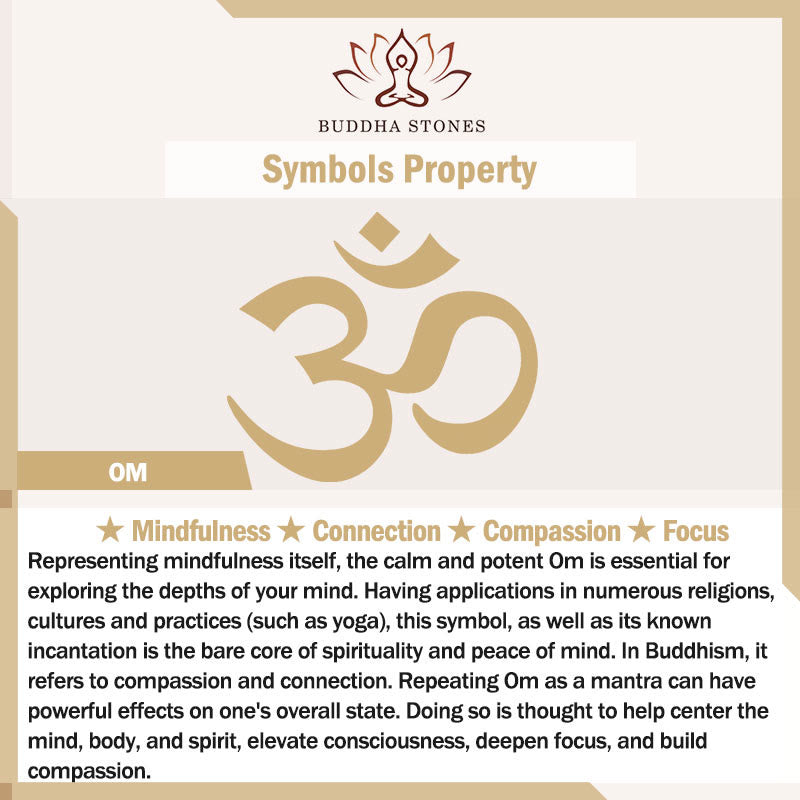 Buddha Stones Vintage OM Symbol geometry Design Stainless Steel Connection Necklace Pendant - image 6